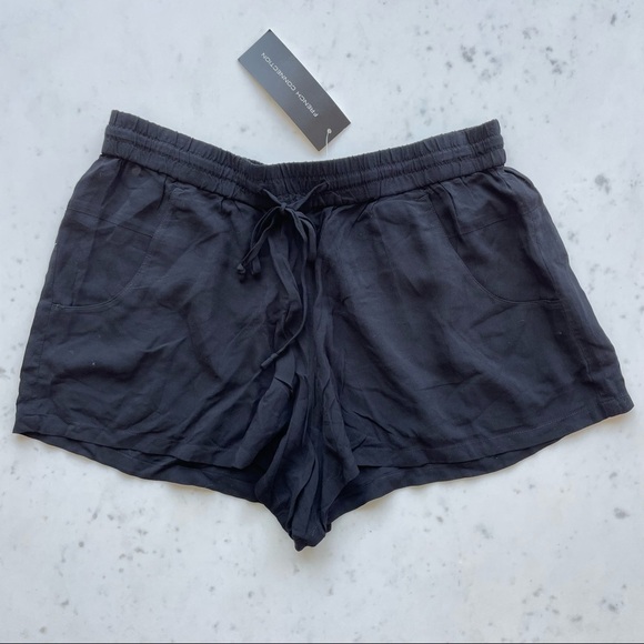 NWT French Connection Black Pull-on Shorts - Picture 1 of 4